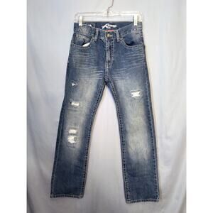 Request Jeans Pre-Distressed Boot Cut Jeans